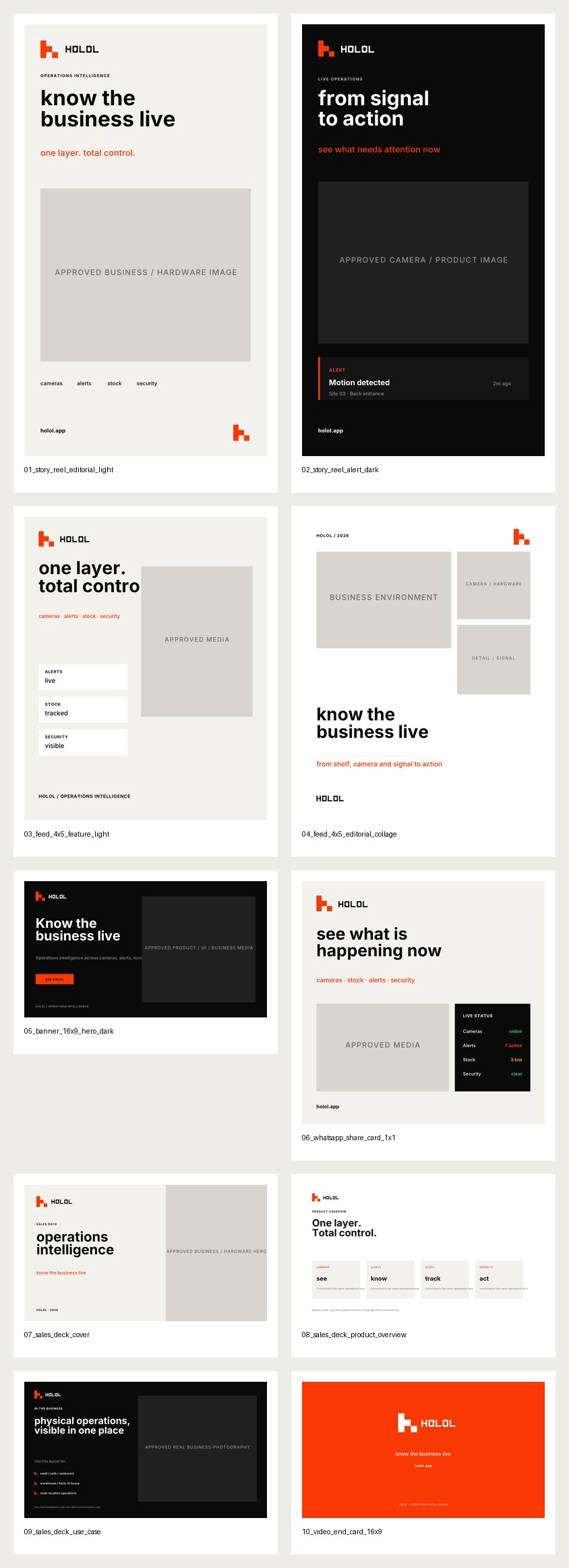 Holol marketing template pack preview